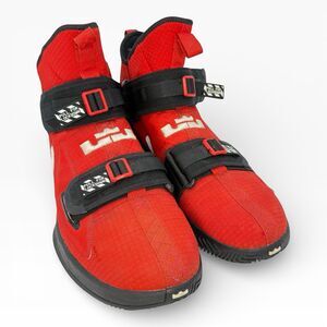 Nike LeBron Soldier XIV 14 Red Black Basketball Shoes Mens Size 13 AR4225-600